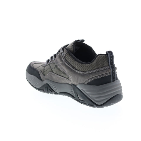 Skechers Arch Fit Recon Harbin 204411 Mens Gray Suede Athletic Hiking Shoes