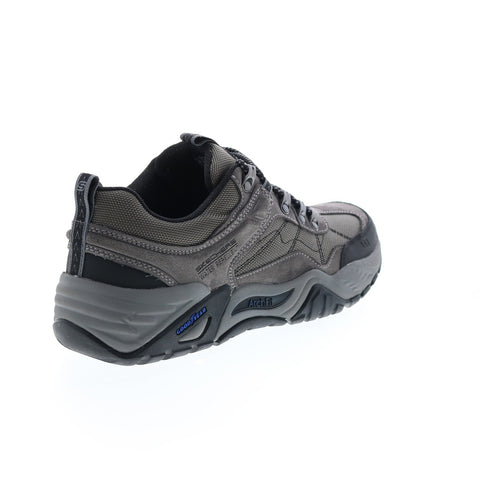 Skechers Arch Fit Recon Harbin 204411 Mens Gray Suede Athletic Hiking Shoes