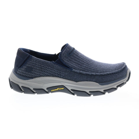 Skechers Relaxed Fit Respected Vernon 204437 Mens Blue Loafers Casual Shoes