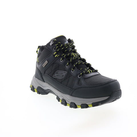 Skechers Relaxed Fit Selmen Melano 204477 Mens Black Athletic Hiking Shoes