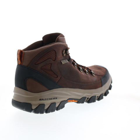 Skechers Edgemont Dalano 204632 Mens Brown Leather Lace Up Hiking Boots