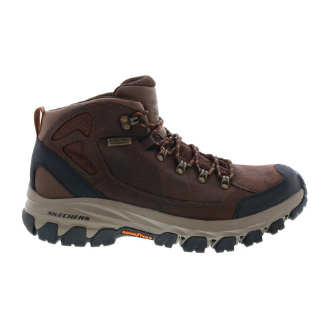Skechers Edgemont Dalano 204632 Mens Brown Leather Lace Up Hiking Boots