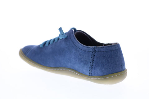 Camper Peu Cami 20848-131 Womens Blue Leather Lace Up Euro Sneakers Shoes