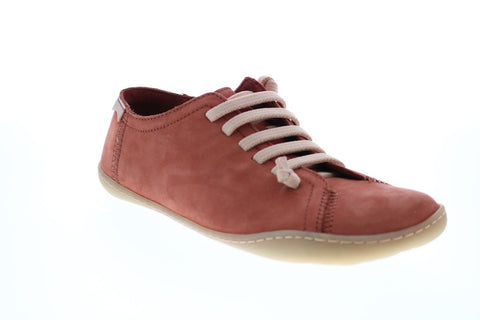 Camper Peu Cami 20848-158 Womens Orange Nubuck Lace Up Euro Sneakers Shoes