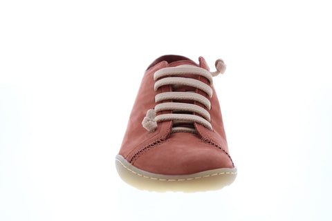 Camper Peu Cami 20848-158 Womens Orange Nubuck Lace Up Euro Sneakers Shoes