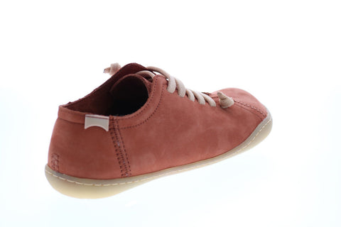 Camper Peu Cami 20848-158 Womens Orange Nubuck Lace Up Euro Sneakers Shoes