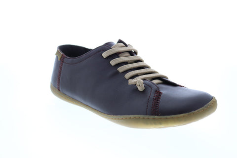Camper Peu Cami 20848-171 Womens Red Leather Lace Up Euro Sneakers Shoes