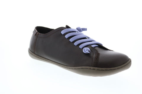 Camper Peu Cami 20848-182 Womens Brown Leather Lace Up Euro Sneakers Shoes