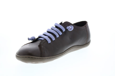 Camper Peu Cami 20848-182 Womens Brown Leather Lace Up Euro Sneakers Shoes