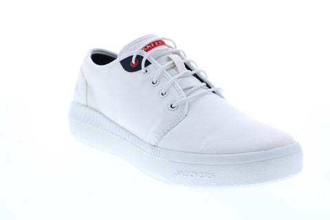 Skechers Prizmax Solten 210002 Mens White Canvas Lifestyle Sneakers Shoes