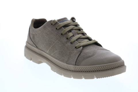 Skechers Roadout Pelson 210012 Mens Gray Canvas Lifestyle Sneakers Shoes