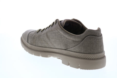 Skechers Roadout Pelson 210012 Mens Gray Canvas Lifestyle Sneakers Shoes