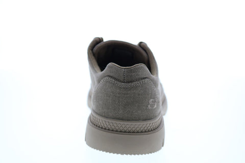 Skechers Roadout Pelson 210012 Mens Gray Canvas Lifestyle Sneakers Shoes