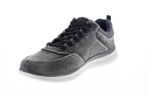 Skechers Delson 2.0 Kemper 210024 Mens Black Lifestyle Sneakers Shoes