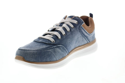 Skechers Delson 2.0 Kemper 210024 Mens Blue Canvas Lifestyle Sneakers Shoes