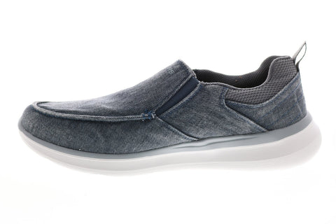 Skechers Delson 2.0 Larwin 210025 Mens Blue Canvas Lifestyle Sneakers Shoes