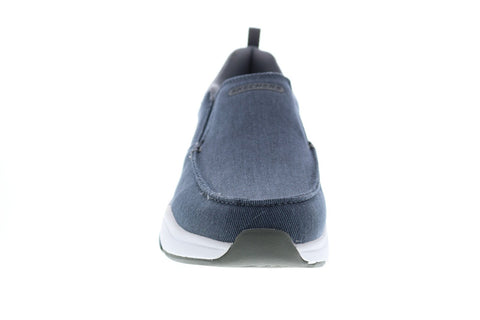 Skechers Benago Stockton 210097 Mens Blue Canvas Lifestyle Sneakers Shoes
