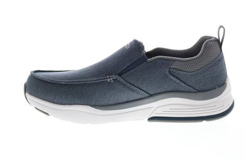 Skechers Benago Stockton 210097 Mens Blue Canvas Lifestyle Sneakers Shoes
