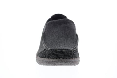 Skechers Melson Ralo 210103 Mens Black Canvas Loafers & Slip Ons Casual Shoes