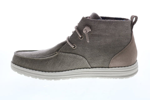 Skechers Melson Forlen 210105 Mens Brown Canvas Ankle Boots Boots