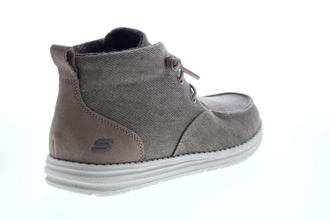 Skechers Melson Forlen 210105 Mens Brown Canvas Ankle Boots Boots