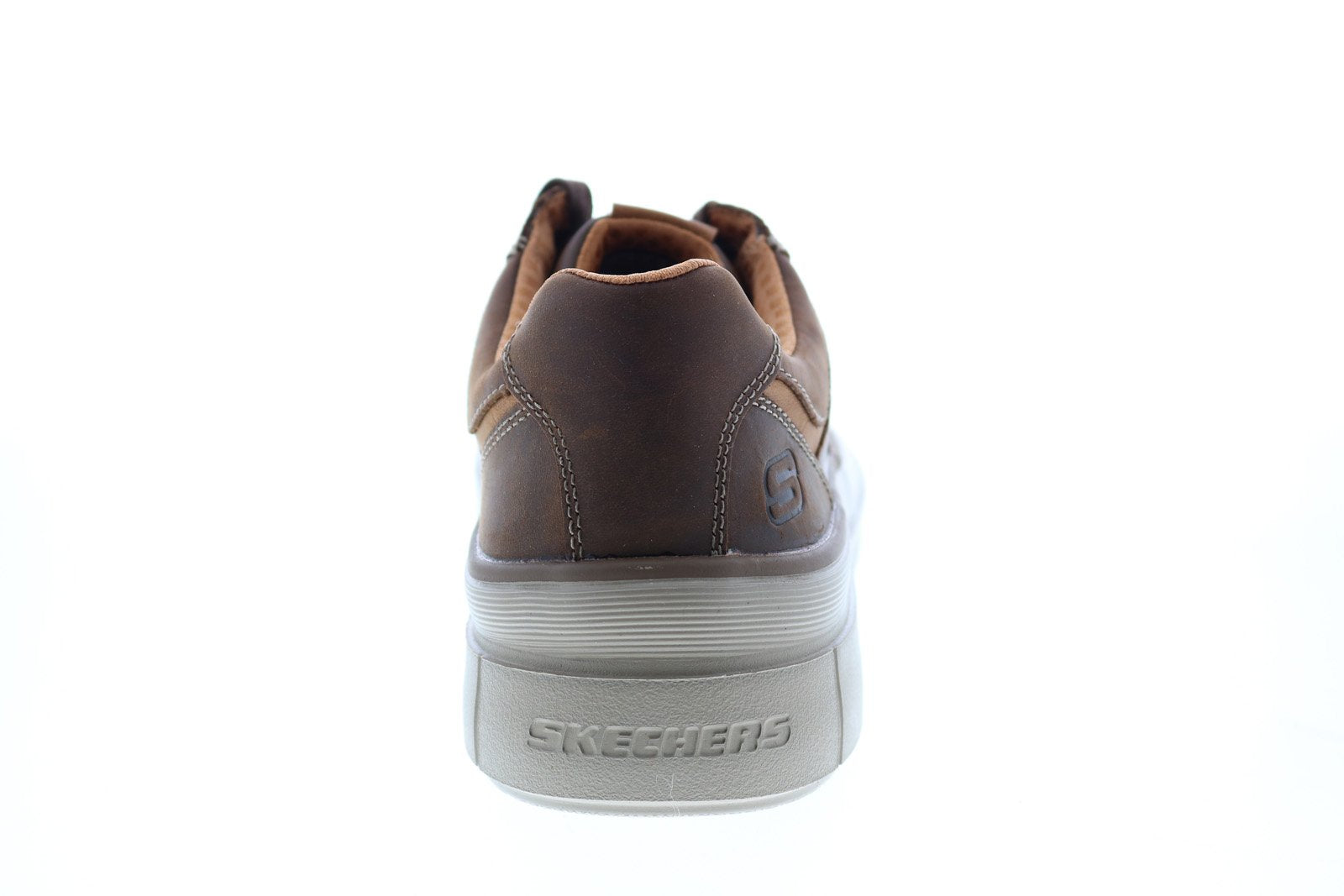 Skechers 210128 Brown Leather Lace Up Viewpont Valence Oxford Sneakers Men’s 7.5 Skechers Viewport Valence 210128 Mens Brown Lifestyle  main image 2