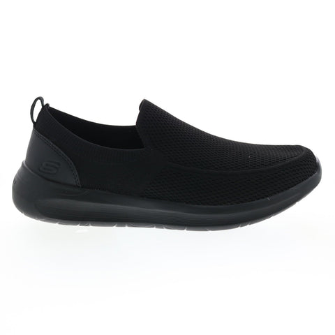 Skechers Lattimore Warner 210275 Mens Black Loafers & Slip Ons Casual Shoes