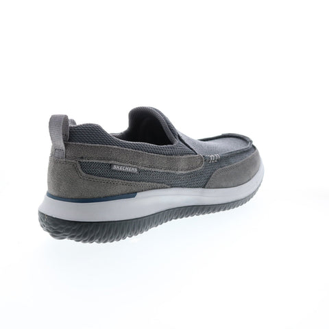 bruger Meningsfuld kit Skechers Del Array Hefner 210278 Mens Gray Canvas Loafers Casual Shoes -  Ruze Shoes