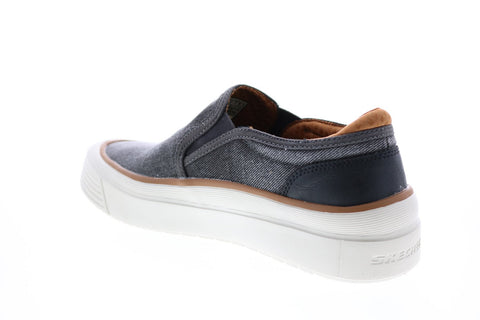 Skechers Viewport Romell 210292 Mens Black Canvas Lifestyle Sneakers Shoes