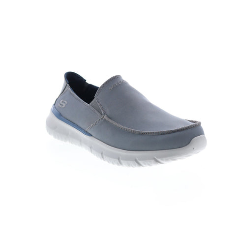 Skechers Del Retto Alvert 210399 Mens Gray Loafers & Slip Ons Casual Shoes