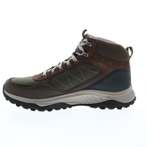 Skechers Relaxed Fit Montello Algoma 210544 Mens Brown Leather Hiking Boots