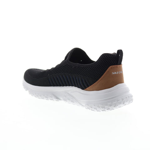 Skechers Relaxed Fit Solvano Gaten Mens Black Lifestyle Sneakers Shoes