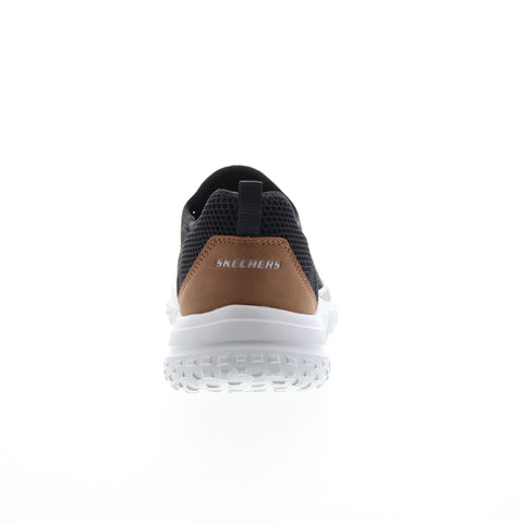 Skechers Relaxed Fit Solvano Gaten Mens Black Lifestyle Sneakers Shoes