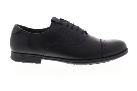 Camper Mil 21492-040 Womens Black Leather Dress Lace Up Oxfords Shoes