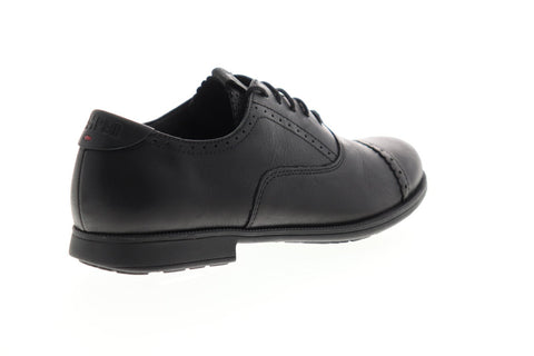 Camper Mil 21492-040 Womens Black Leather Dress Lace Up Oxfords Shoes
