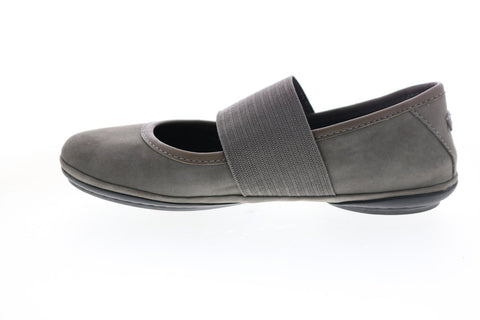 Camper Right Nina 21595-143 Womens Gray Suede Slip On Ballet Flats Shoes