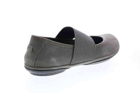Camper Right Nina 21595-143 Womens Gray Suede Slip On Ballet Flats Shoes