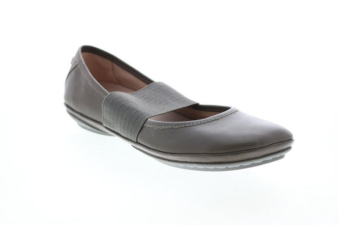 Camper Right Nina 21595-164 Womens Brown Leather Slip On Ballet Flats Shoes