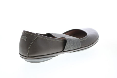 Camper Right Nina 21595-164 Womens Brown Leather Slip On Ballet Flats Shoes