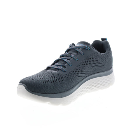 Skechers Go Walk Hyper Burst 216071 Mens Gray Lifestyle Sneakers Shoes