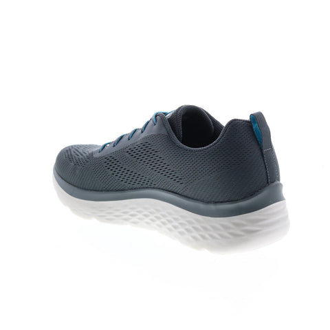 Skechers Go Walk Hyper Burst 216071 Mens Gray Lifestyle Sneakers Shoes