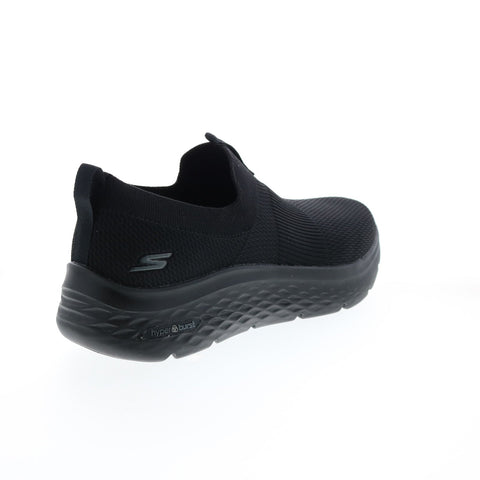 Skechers Go Walk Hyper Burst Manchester Mens Black Athletic Walking Shoes