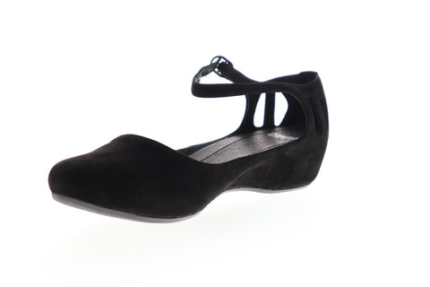 Camper Sinuosa 21620-001 Womens Black Suede Slip On Flip-Flops Sandals Shoes