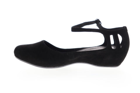 Camper Sinuosa 21620-001 Womens Black Suede Slip On Flip-Flops Sandals Shoes