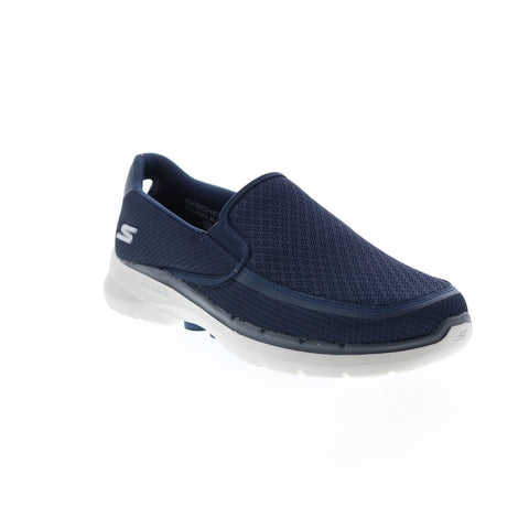 Skechers Go Walk 6 Orva 216200 Mens Blue Canvas Athletic Walking Shoes