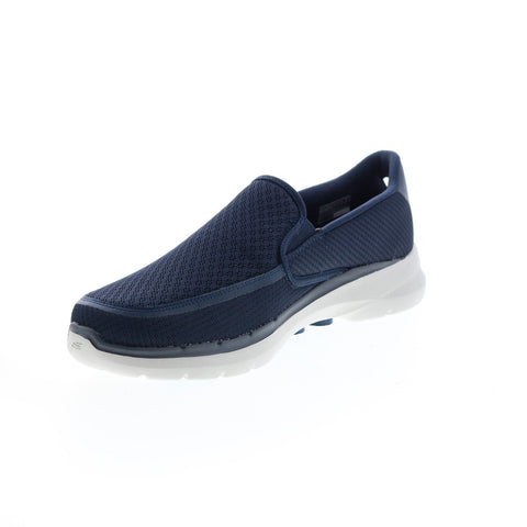 Skechers Go Walk 6 Orva 216200 Mens Blue Canvas Athletic Walking Shoes