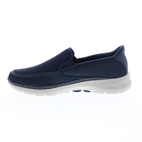 Skechers Go Walk 6 Orva 216200 Mens Blue Canvas Athletic Walking Shoes