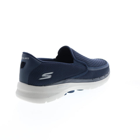 Skechers Go Walk 6 Orva 216200 Mens Blue Canvas Athletic Walking Shoes