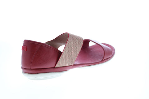 Camper Right Nina 21735-014 Womens Red Leather Slip On Flats Slingback Shoes