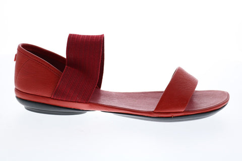 Camper Right Nina 21735-051 Womens Red Canvas Slip On Flats Slingback Shoes